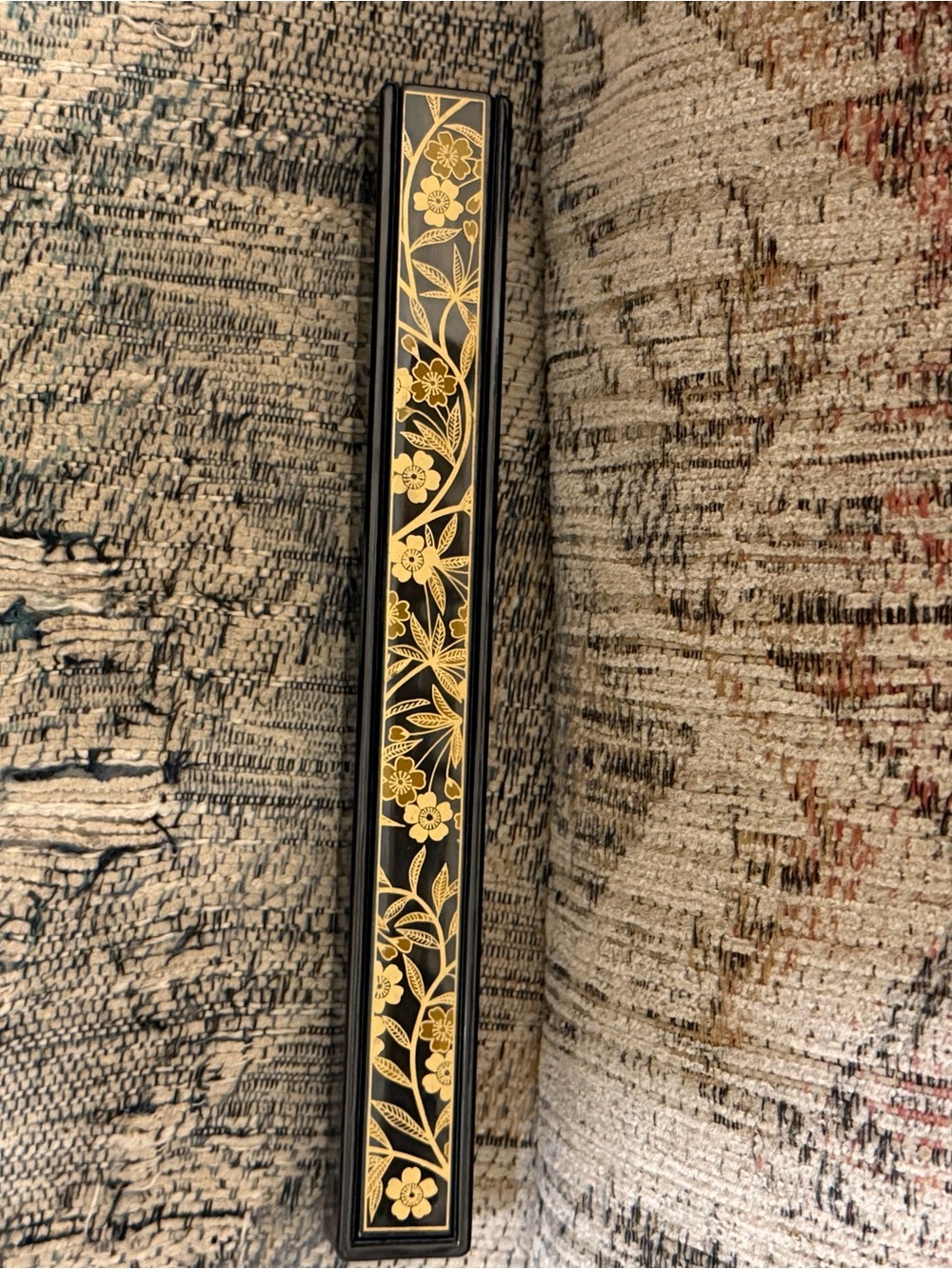 Black and Gold Floral Japanese-Made Chopsticks